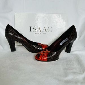 Isaac Mizrahi peep toe Pumps